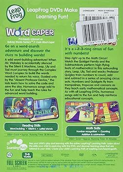 知育玩具 LeapFrog DVD set & Reader & word caper Amazon.com: LeapFrog: Code Word Caper Video (DVD) : Movies & TV